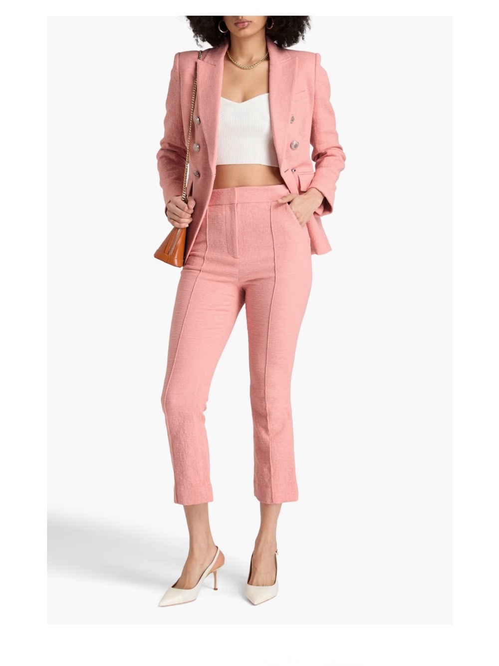 VERONICA BEARD tani pant in rose bloom Textured High-Rise Trousers size 2 NWOT